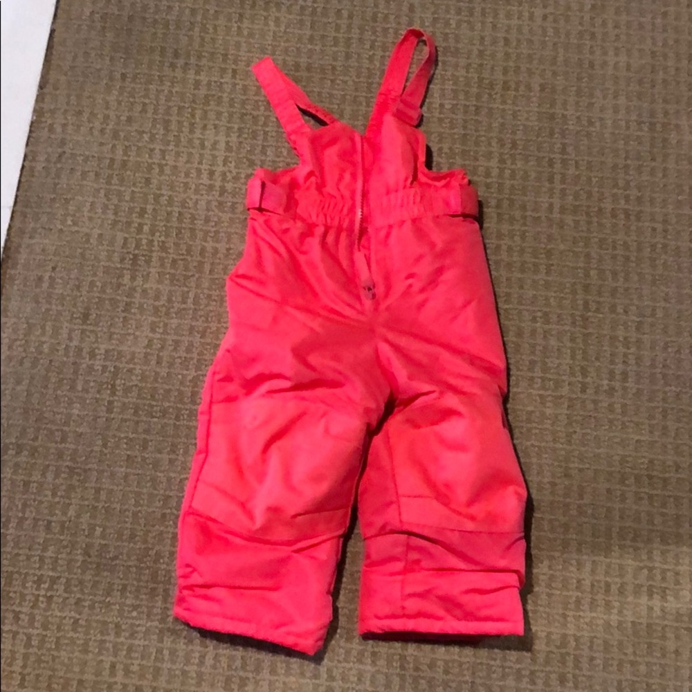 Kids Pink Snow Bib